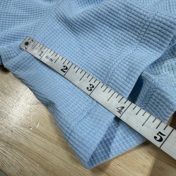 Athleta Wind Down Sleep Shorts Waffle Knit Light Blue Women's Size XS NWT - Picture 9 of 11